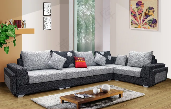 休闲高档沙发背景