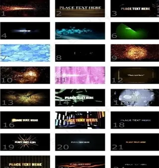 25个AE片头LOGO字幕特效超炫