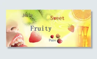 水果香气psd分层图图片