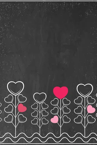 浪漫心形海报底纹展板背景图