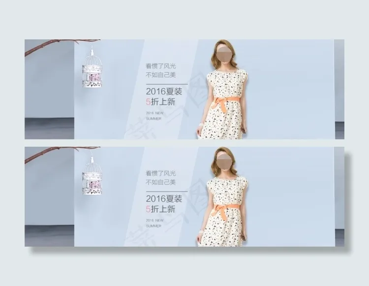 夏装上新淘宝服装海报模板下载psd模版下载