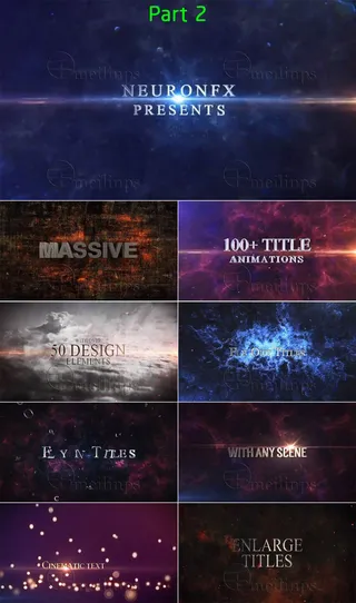 史诗震撼的3D标题文字合集包AE模...