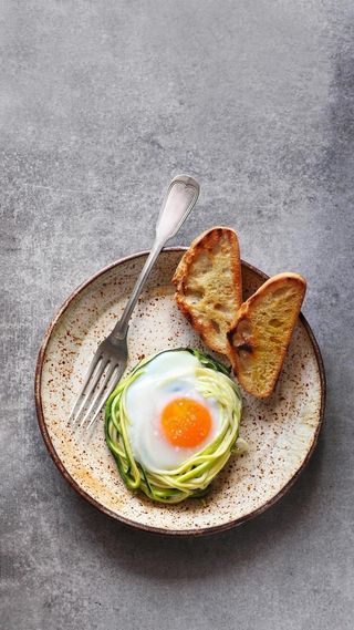 鸡蛋面高清摄影图片