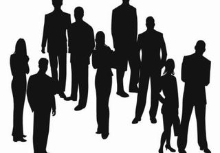 轮廓的商务人士矢量