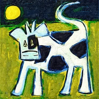 油画卡通动物图片