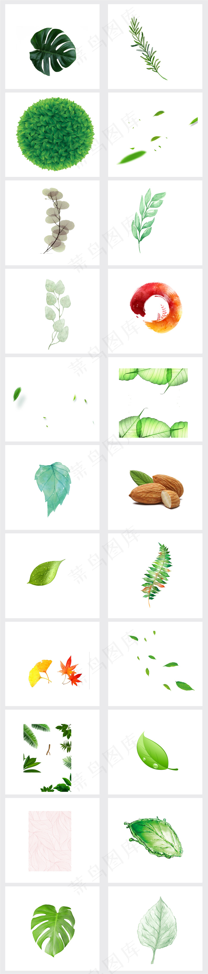 春天绿色绿叶树叶春天设计素材