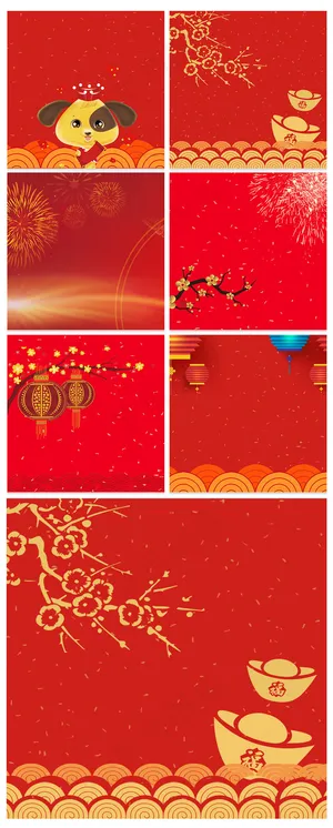 中国风红色喜庆主图背景 中国风红色喜庆主图背景