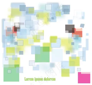 清新色块设计矢量素材