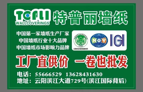 特普丽墙纸广告图片