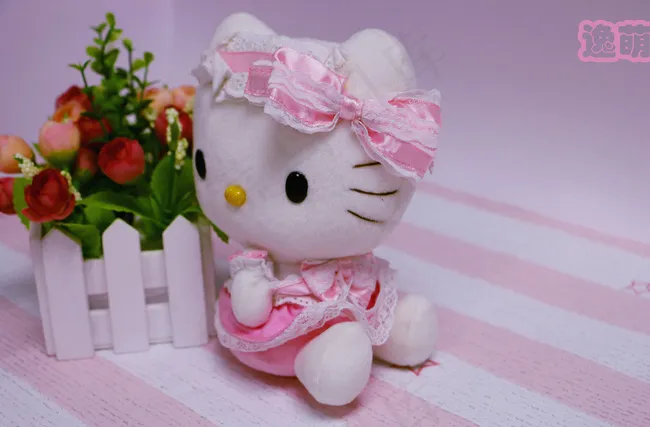 逸萌毛绒玩具可爱kitty猫图片