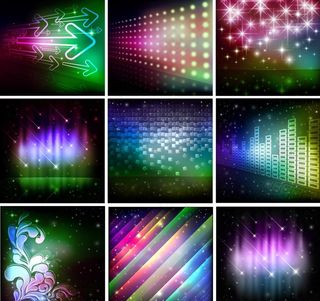 炫彩动感线条箭头流星花纹图片