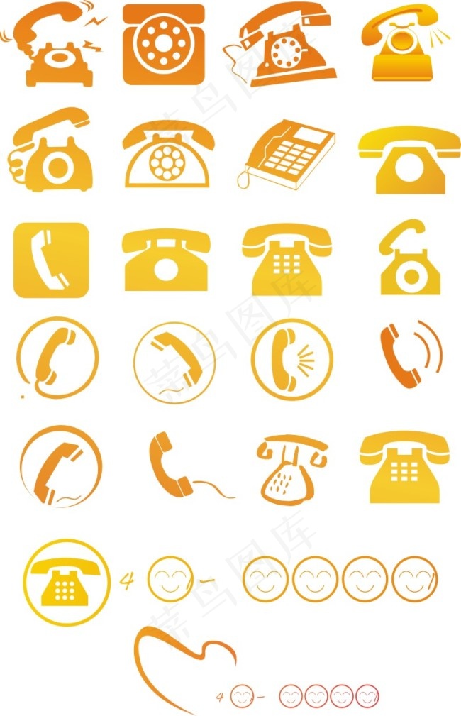 电话图标矢量素材