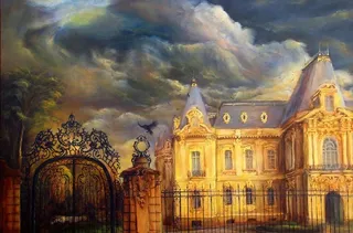 油画 欧式庄园图片