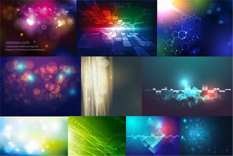 炫彩科技背景矢量图片