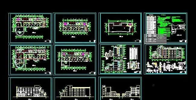 某四层老年公寓全套建筑施工图