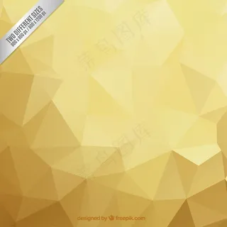 多边形背景金色调