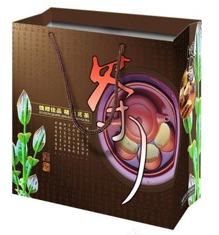 茶叶手提袋（展开图）图片