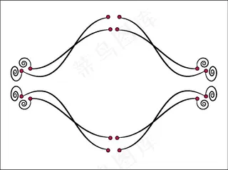 实用精美花纹花边矢量素材