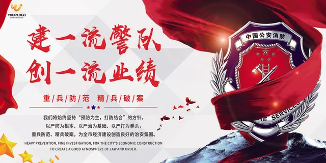 建一流警队创一流业绩宣传展板