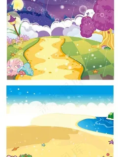 卡通风景图片