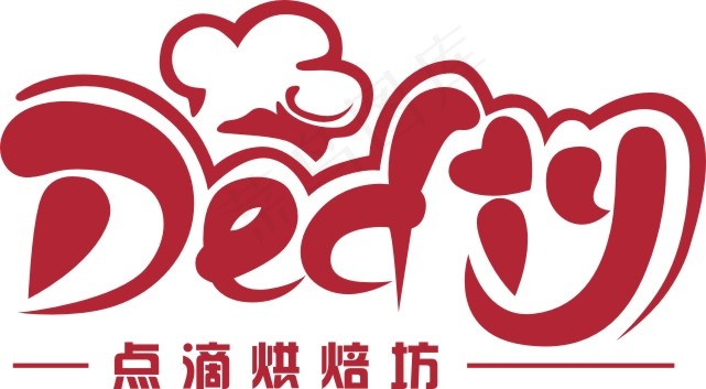 点滴烘焙坊logocdr矢量模版下载