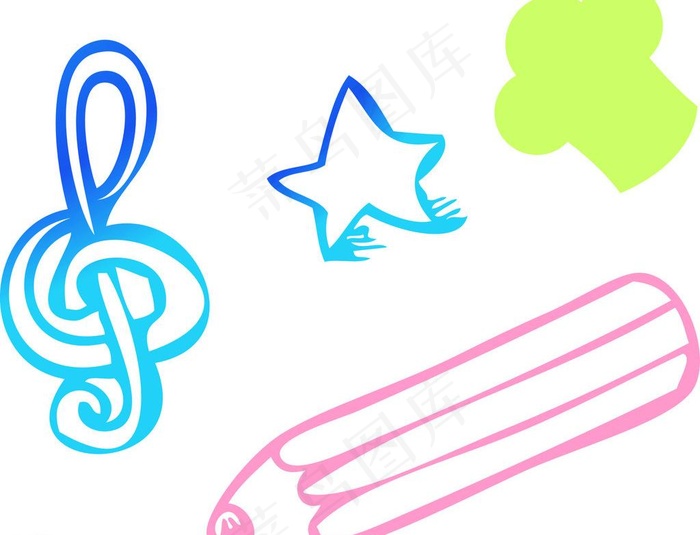 矢量音符 铅笔图片