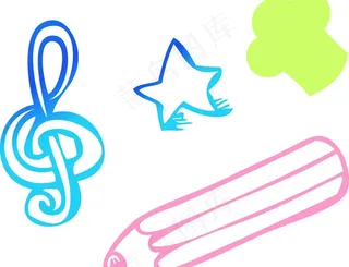 矢量音符 铅笔图片