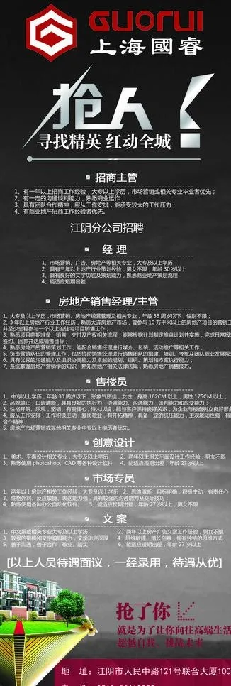 招聘海报图片psd模版下载