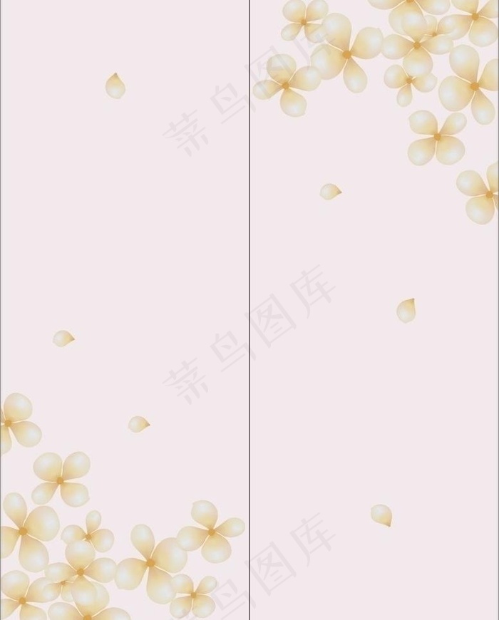 漂亮风景花朵cdr矢量模版下载