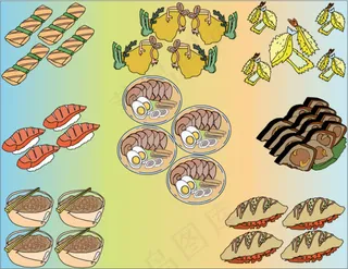 矢量日本料理