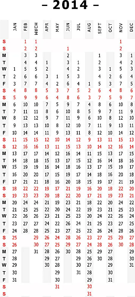 新年日历模板eps,ai矢量模版下载