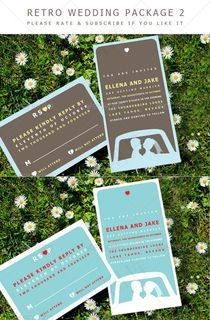 复古婚礼邀请函 请柬