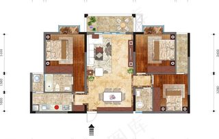 家装平面布置图图片