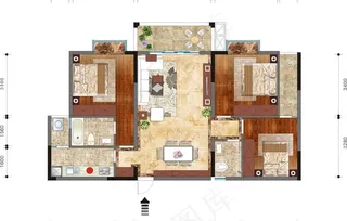 家装平面布置图图片