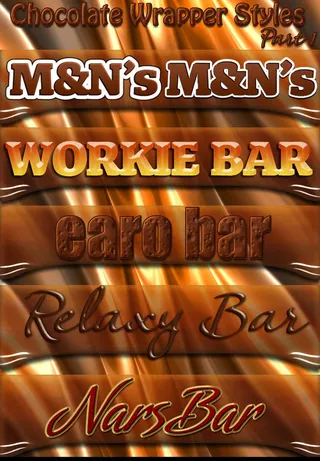 巧克力糖果字体样式