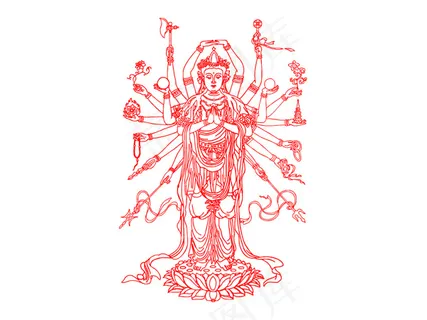 观音矢量素材