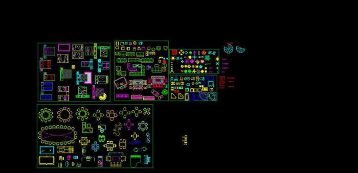 室内设计必用的经典CAD家具大全