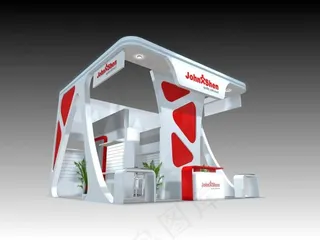 展台模型 36平方