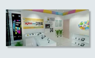 电信校园店模型图片