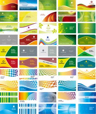 50款卡片名片背景矢量素材