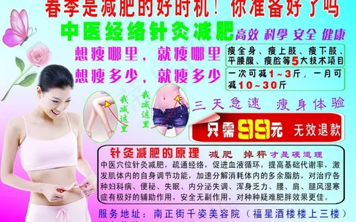 中医经络针灸减肥广告图片 中医经络针灸减肥广告图片