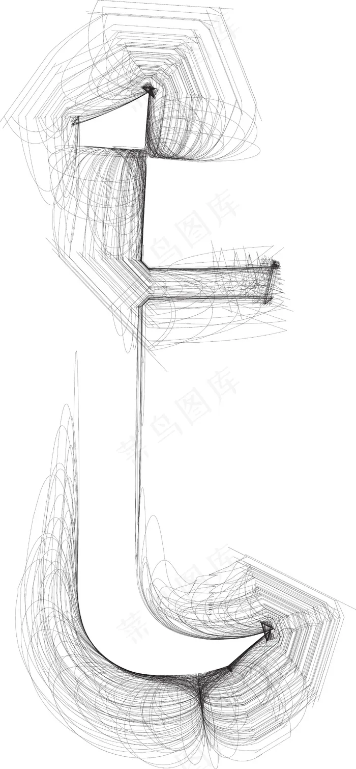 手绘插画矢量字体的字母Teps,ai矢量模版下载