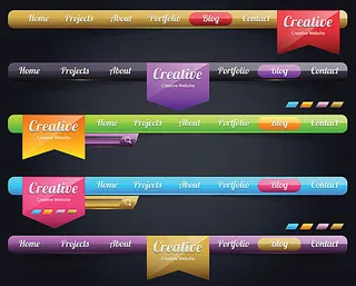 创意水晶按钮条设计