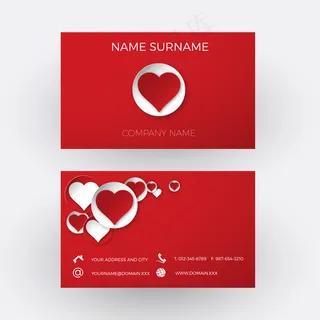 蓝色企业名片设计