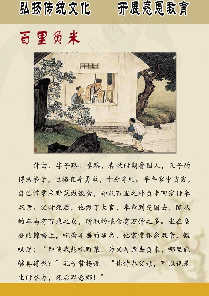 百里负米图片psd模版下载