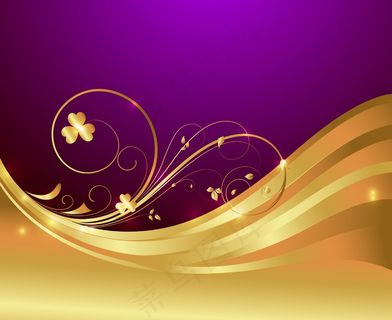 金色的涡流火花背景