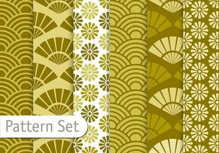 金色墙纸花纹素材