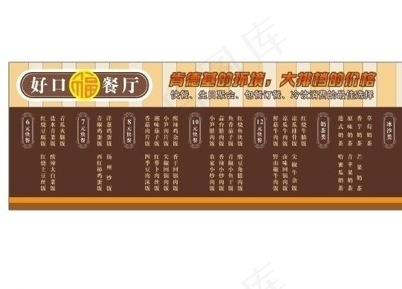 餐厅宣传图片cdr矢量模版下载