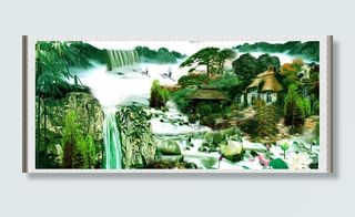 秀丽山水人家图片