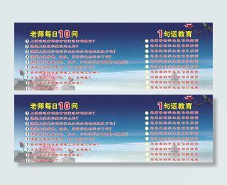 学校会议室十问展板图片